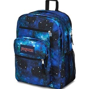 Jansport Galaxy Print Backpack in Blue and Black